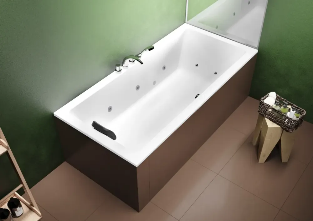 Veilige Betaling Riho Lusso bubbelbad 190x90cm wit glans pneumatisch met 6 + 4 + 2 hydrojets