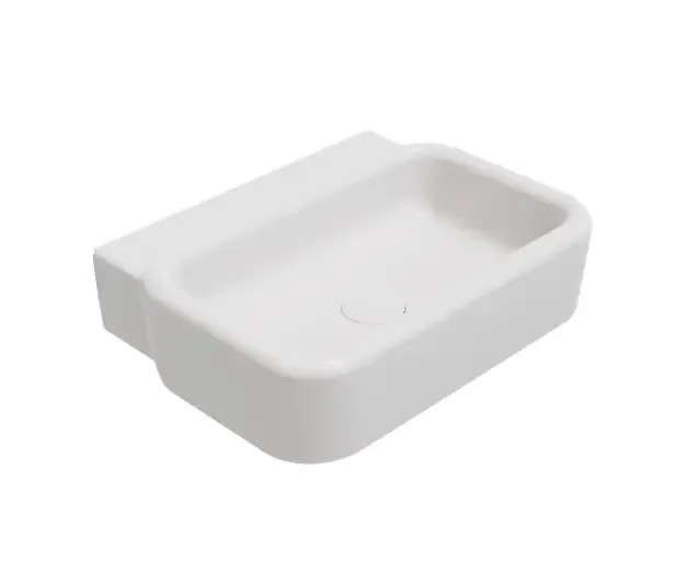 Uitverkoop Isvea Curvo opbouw waskom 62cm wit