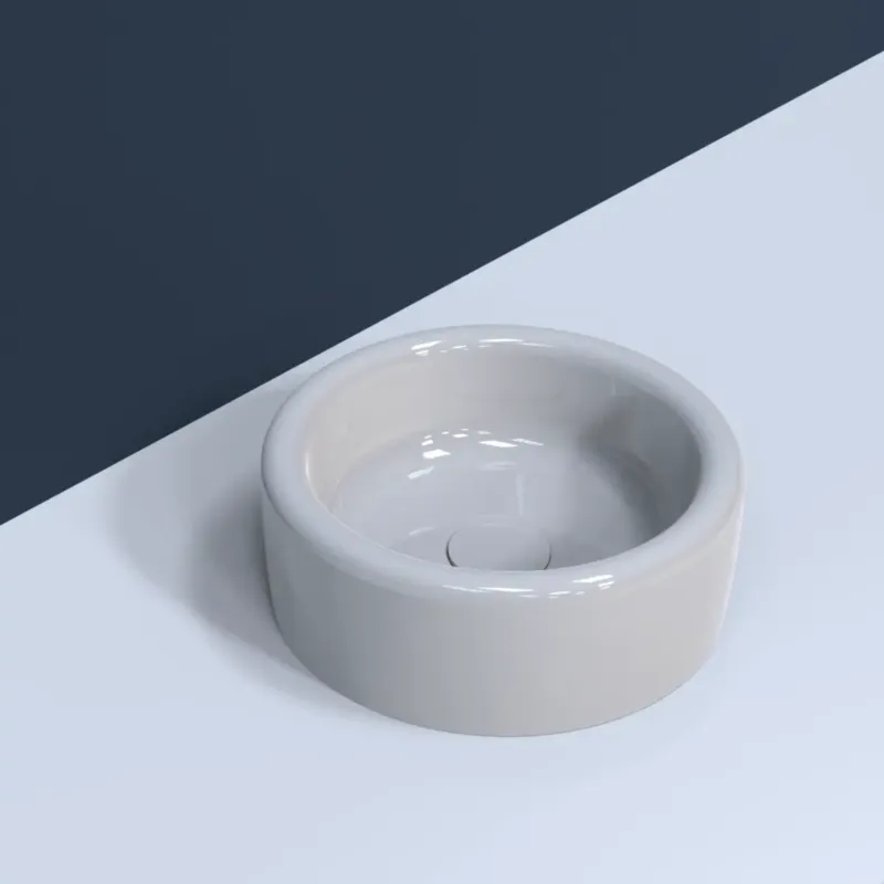 Korting Isvea Curvo opbouw waskom rond 42cm wit