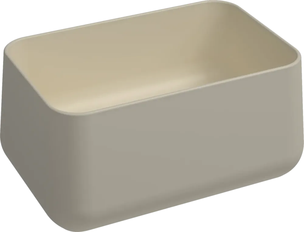 Actieprijs Isvea Allegro opbouw waskom 60x40cm ivoor