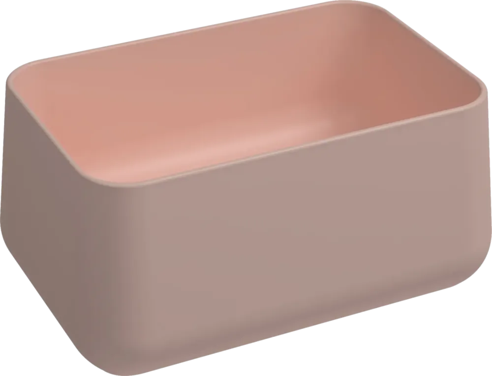 Isvea Allegro opbouw waskom 60x40cm roze Korting