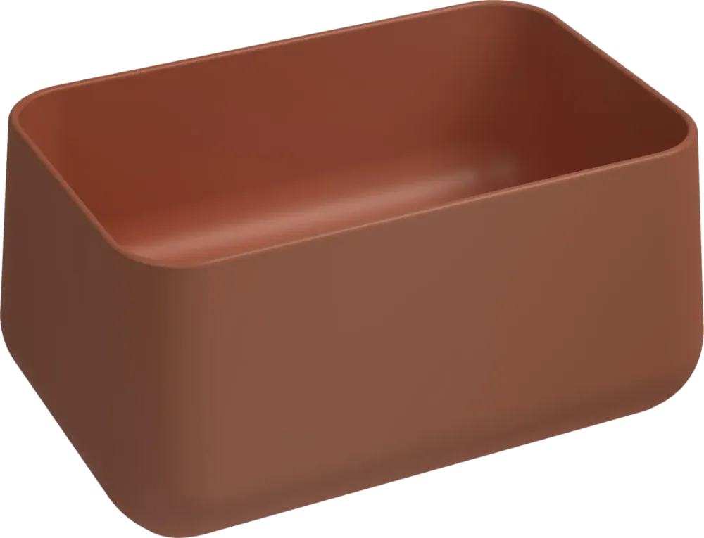 Isvea Allegro opbouw waskom 60x40cm terracotta Laatste Versie