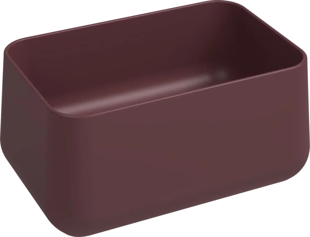 Betrouwbaar Isvea Allegro opbouw waskom 60x40cm rood
