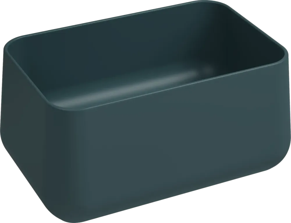 Voordeelprijs Isvea Allegro opbouw waskom 60x40cm petrol