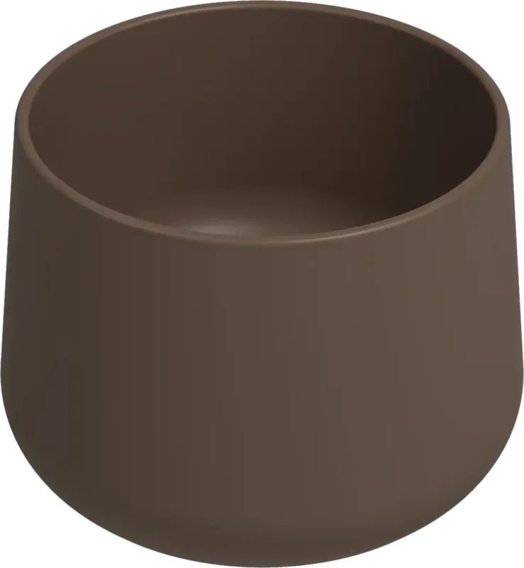 Rechtstreeks Van De Fabrikant Isvea Allegro opbouw waskom rond 42cm taupe