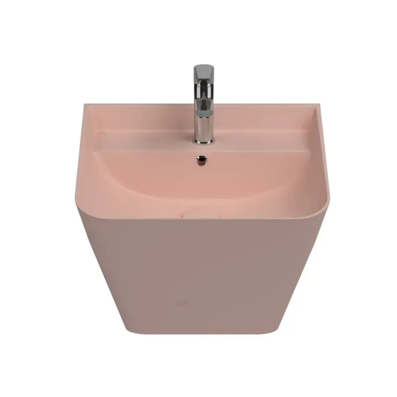 Isvea Sott Aqua hangende wastafel 50cm roze Laatste Kans