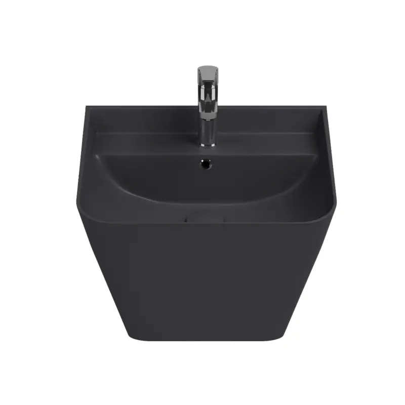 Superprijs Isvea Sott Aqua hangende wastafel 50cm antraciet