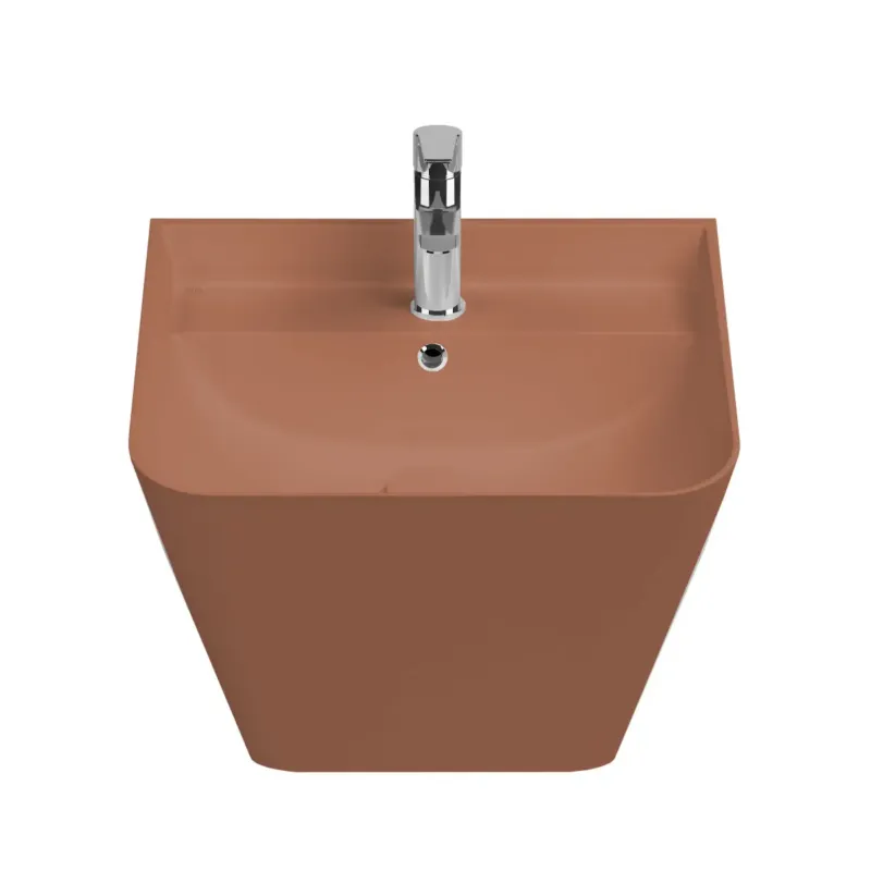 Alleen Vandaag Isvea Sott Aqua hangende wastafel 50cm terracotta