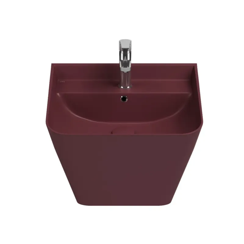 Isvea Sott Aqua hangende wastafel 50cm rood Meest Verkocht