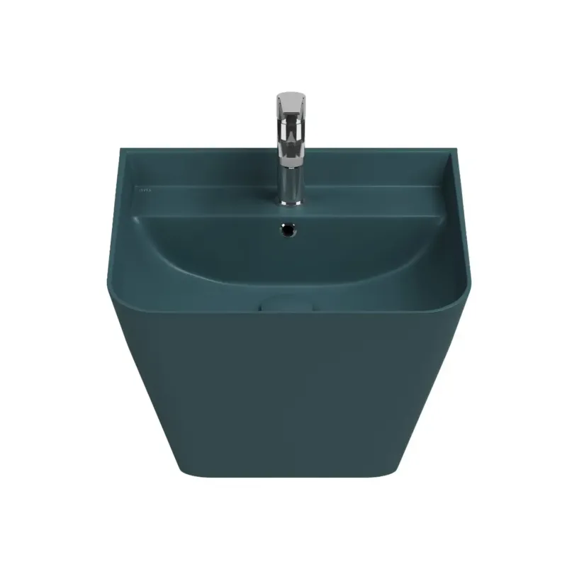 Isvea Sott Aqua hangende wastafel 50cm petrol Direct Verzonden