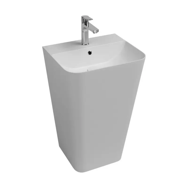 Aanbieding Isvea Sott Aqua staande wastafel 50cm wit glans