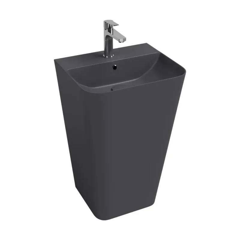 Laatste Versie Isvea Sott Aqua staande wastafel 50cm antraciet