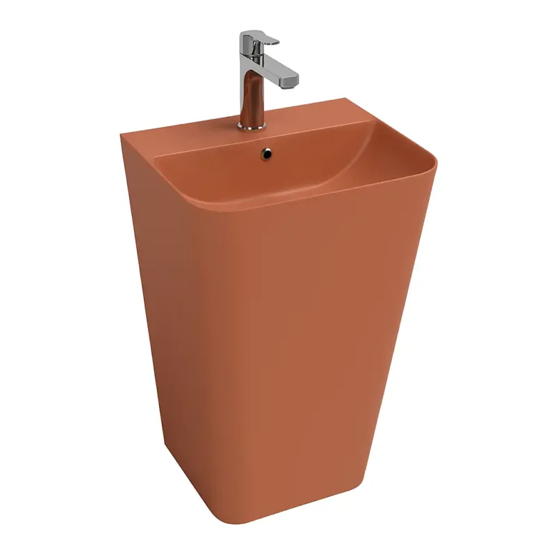 Isvea Sott Aqua staande wastafel 50cm terracotta Lage Prijs