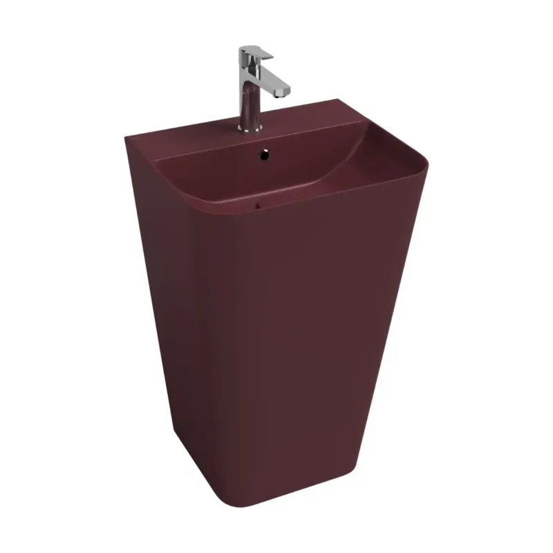 Isvea Sott Aqua staande wastafel 50cm rood Direct Beschikbaar