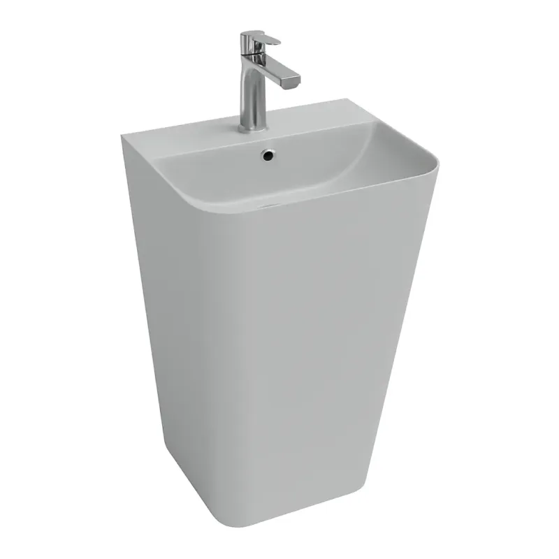Isvea Sott Aqua staande wastafel 50cm grijs Snelle Levering