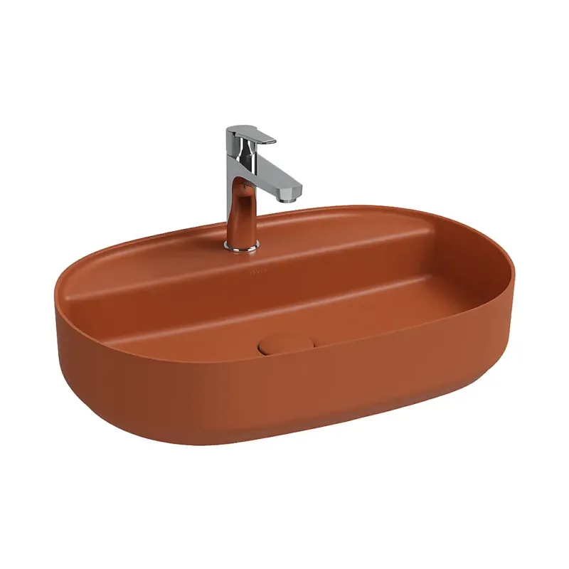 Superprijs Isvea Infinity waskom 60x40cm met kraangat terracotta