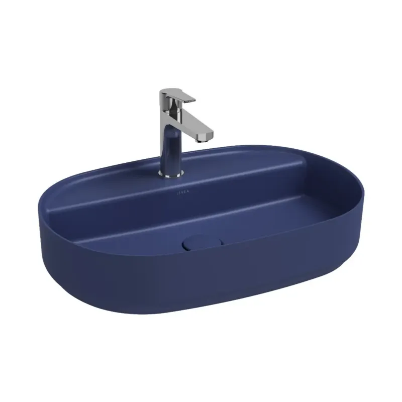 Lage Kosten Isvea Infinity waskom 60x40cm met kraangat blauw