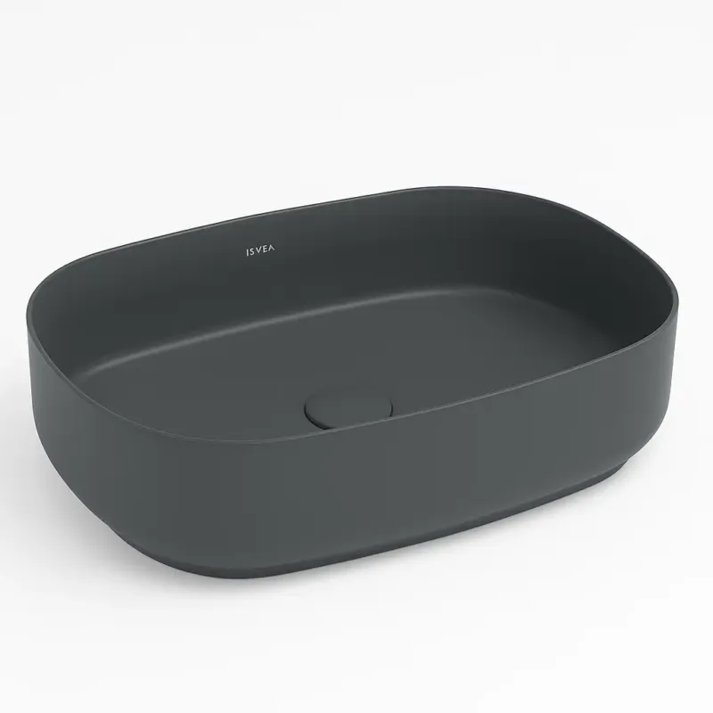 Op = Op Isvea Infinity waskom 55x36cm antraciet