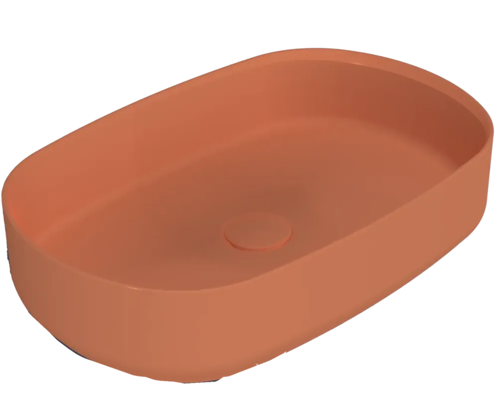 Isvea Infinity waskom 55x36cm terracotta Nu Kopen