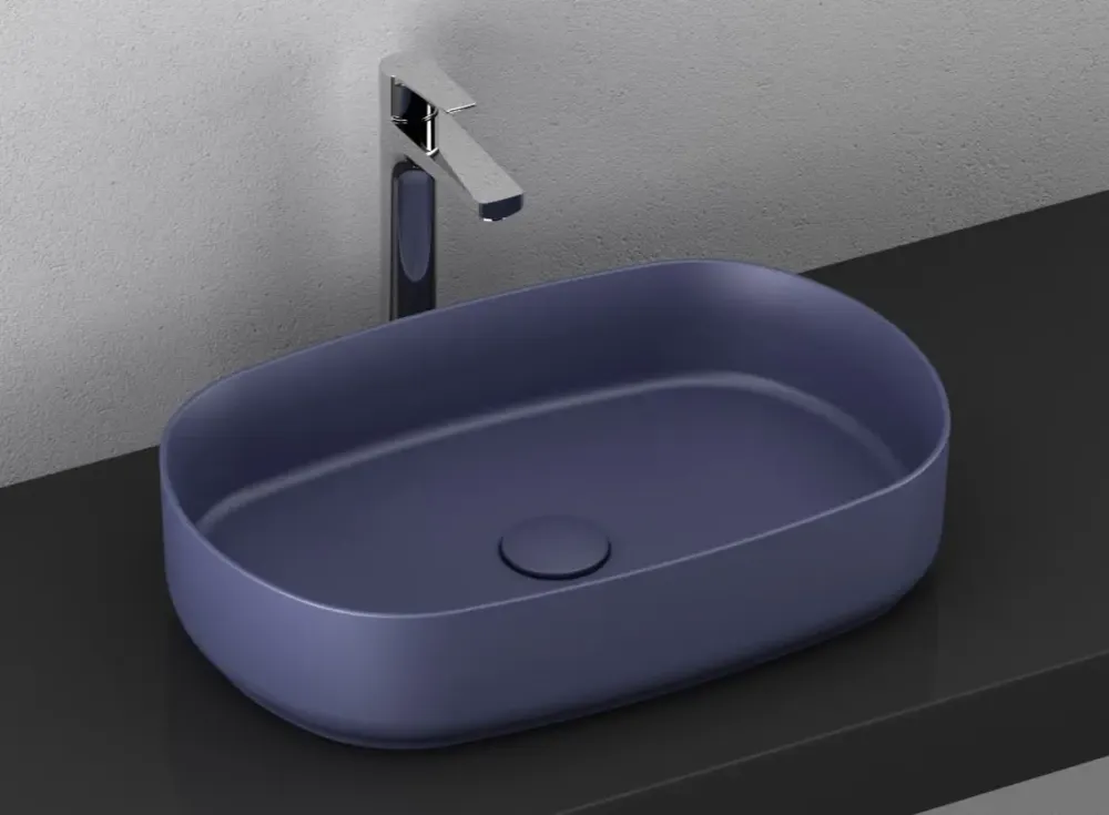 Isvea Infinity waskom 55x36cm blauw Populair