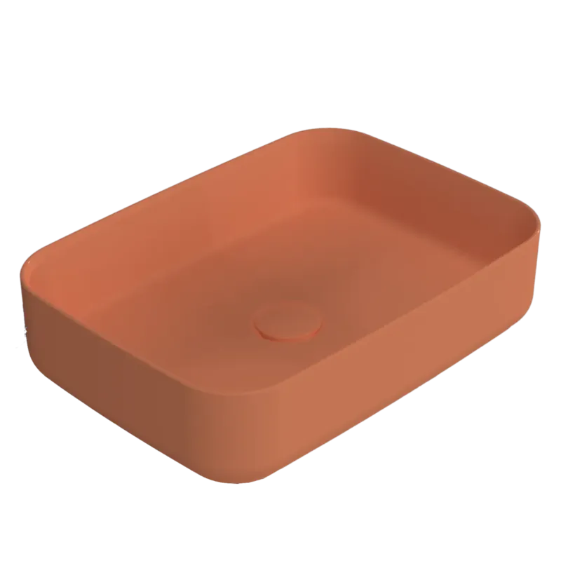 Dagaanbieding Isvea Infinity waskom 50x36cm terracotta
