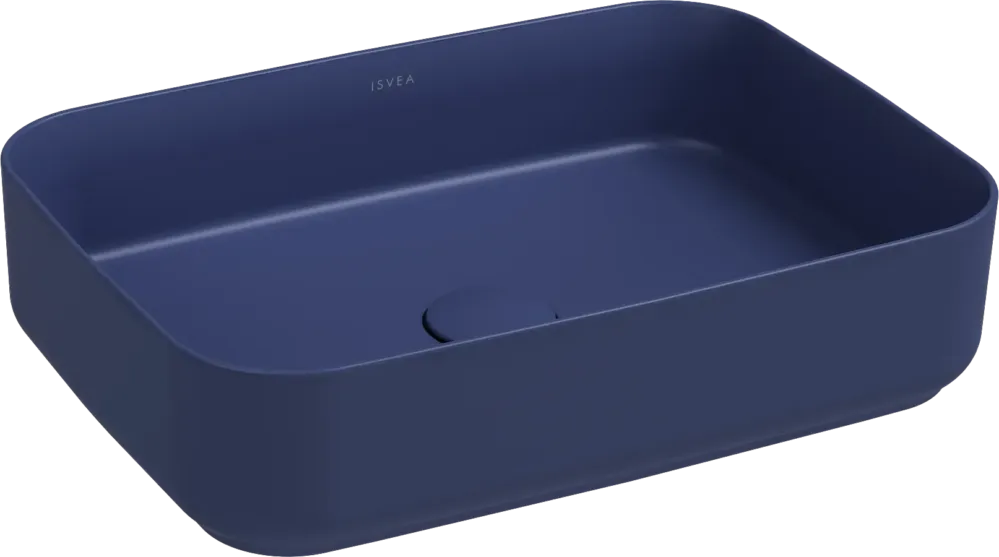 Finale Uitverkoop Isvea Infinity waskom 50x36cm blauw