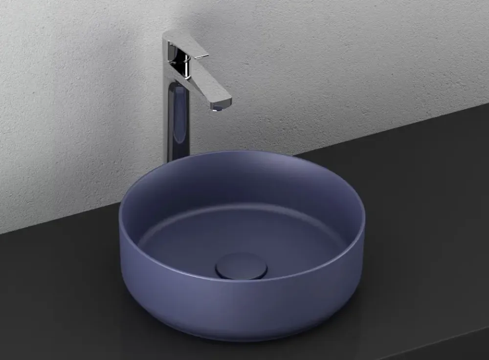 Direct Verzonden Isvea Infinity waskom rond 36cm blauw