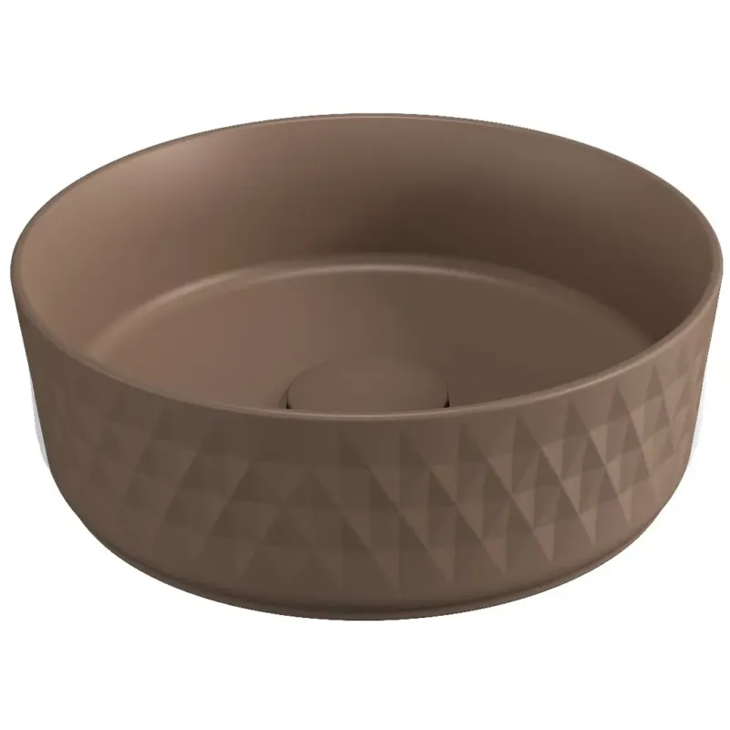Veilige Betaling Isvea Infinity waskom rond met deco 36cm taupe