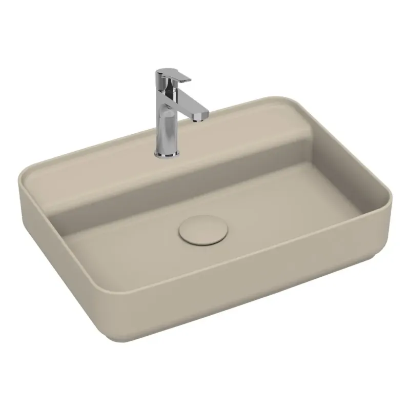 Isvea Infinity waskom met kraangat 55x40cm ivoor Finale Uitverkoop