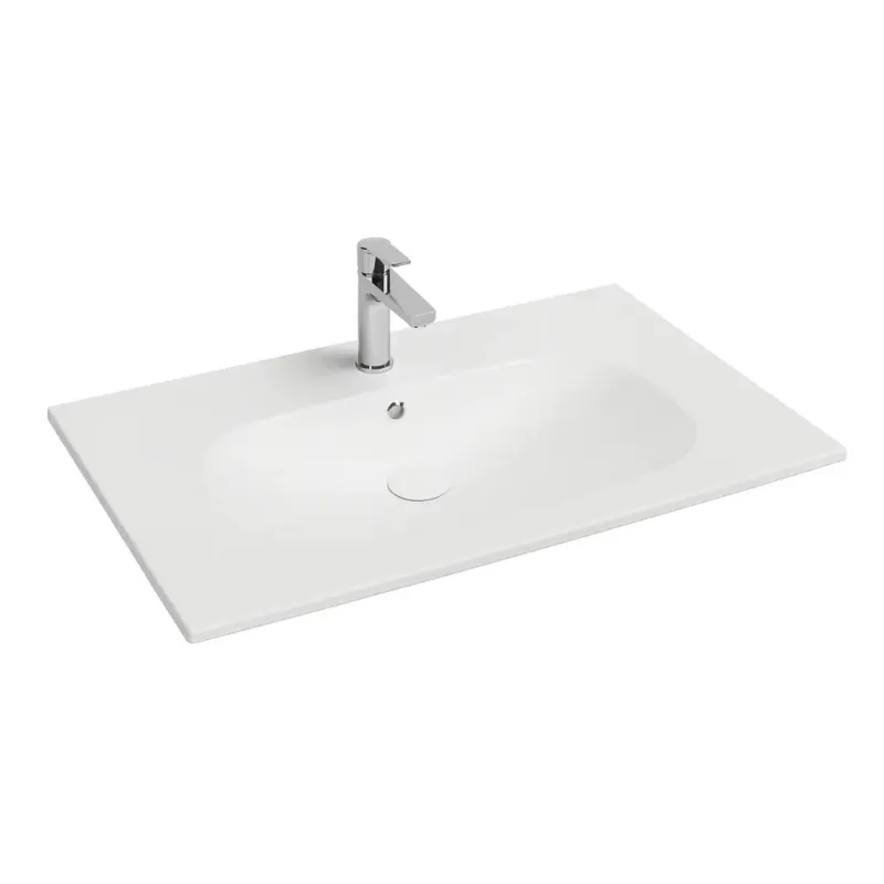 Premium Isvea Infinity wastafel 80x50cm wit mat