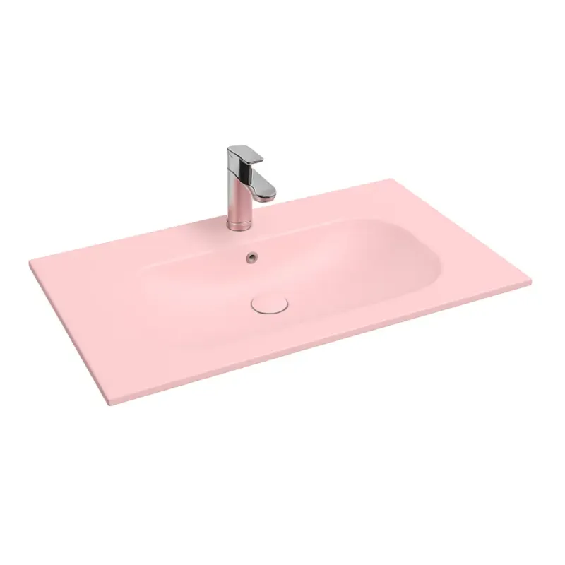 Laatste Kans Isvea Infinity wastafel 80x50cm roze