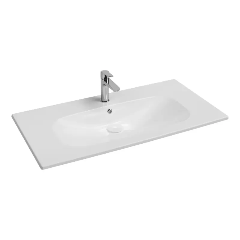 Koop Online Isvea Infinity wastafel 100x50cm wit glans