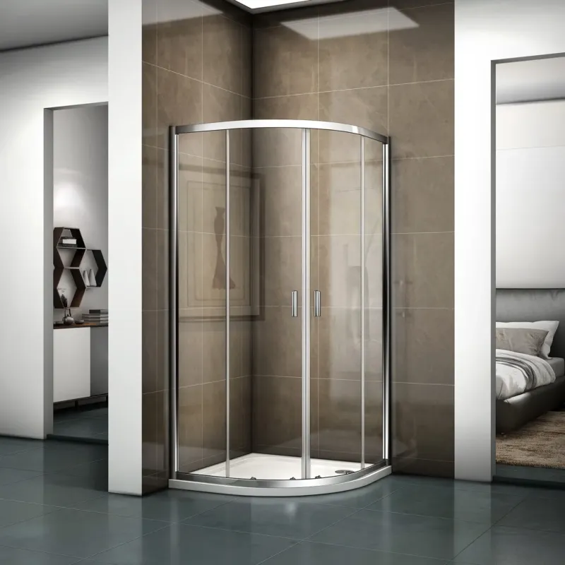Riho Hamar R309 kwartronde douchecabine 100x100cm chroom Lage Prijs