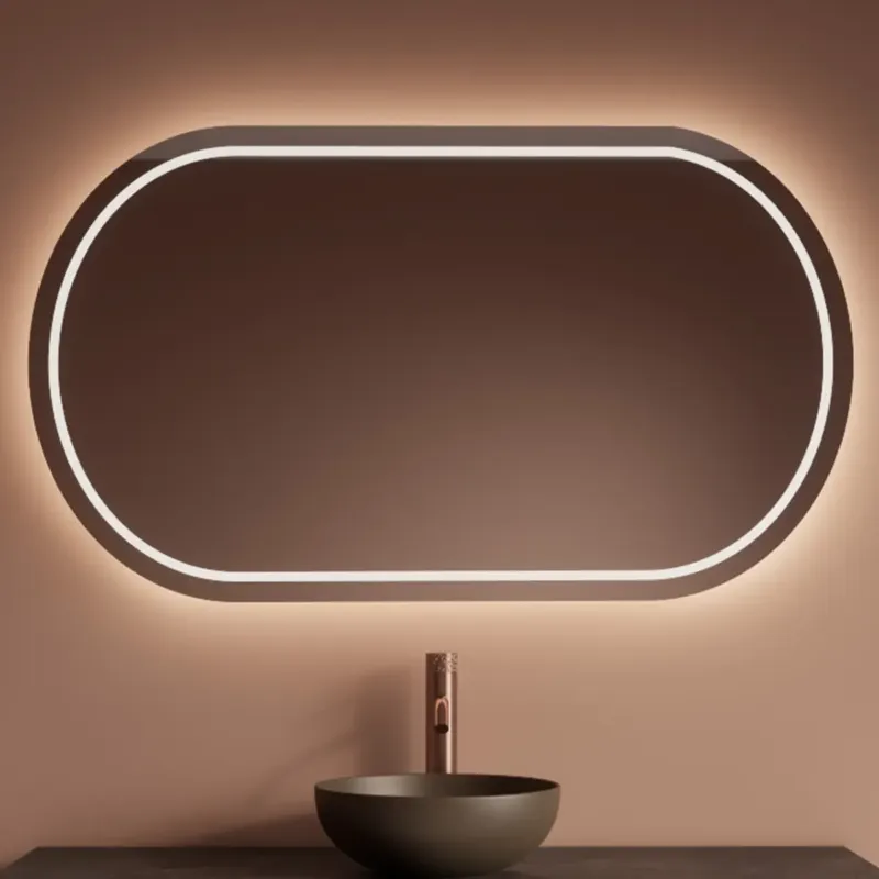 Betrouwbaar Gliss Design Agon spiegel ovaal 140x70cm met handsensor