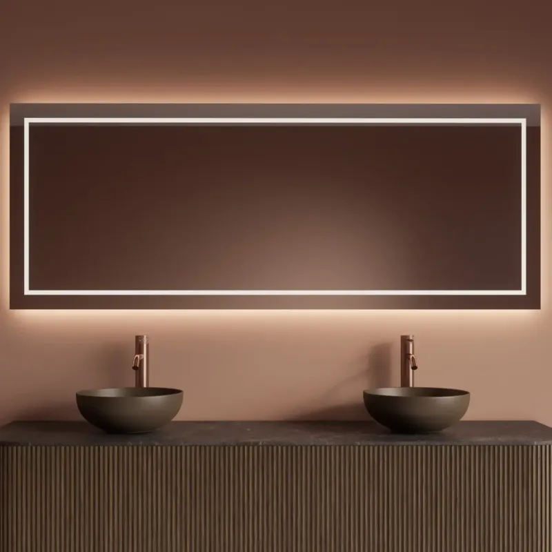 Aanbieding Gliss Design Lenus spiegel rechthoekig 140x70cm met handsensor