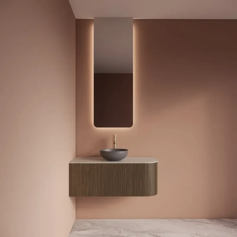 Betaalbaar Gliss Design Lucis spiegel rechthoekig 40x140cm met handsensor