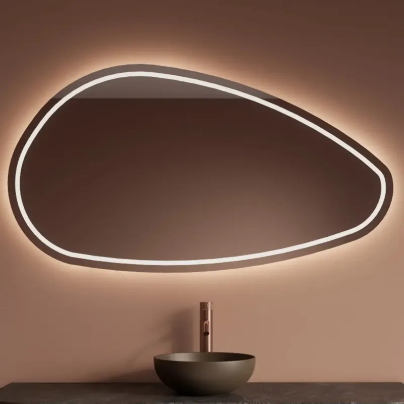 Gliss Design Sirius spiegel organisch 140x82cm met handsensor Rechtstreeks Van De Fabrikant