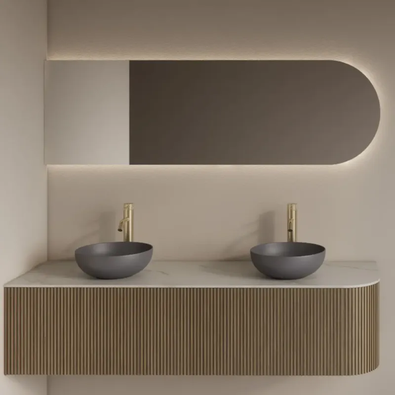 Shop Nu Gliss Design Zelus spiegel ovaal links 160x60cm met handsensor