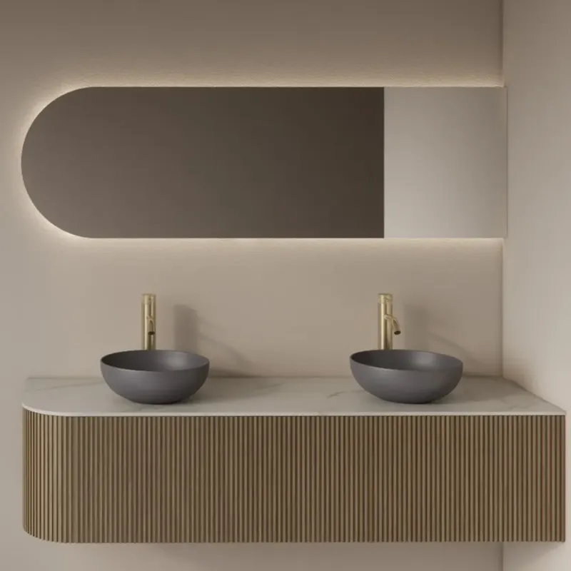 Gliss Design Zelus spiegel ovaal rechts 120x60cm met handsensor Alleen Vandaag