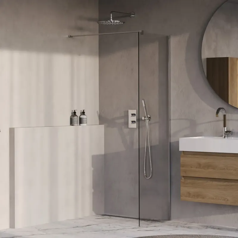 Brauer Oblivion inloopdouche helder glas 60cm chroom Aanbieding