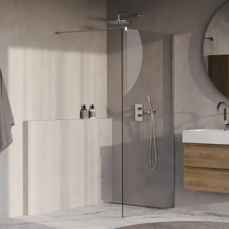 Brauer Oblivion inloopdouche helder glas 100cm chroom Korting