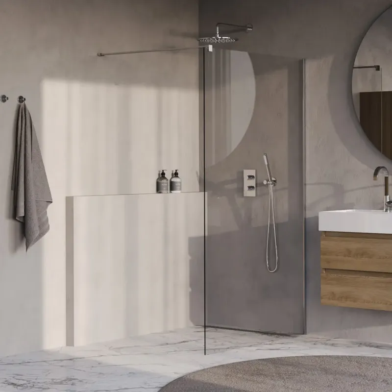 Superprijs Brauer Oblivion inloopdouche helder glas 110cm chroom
