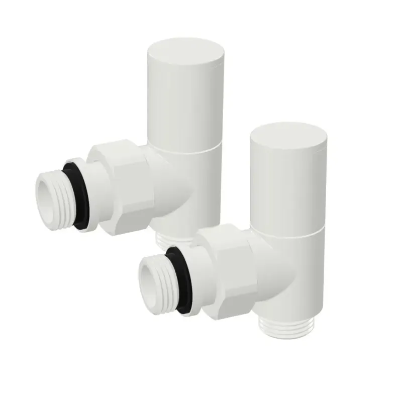 Plieger Valvola design radiator aansluitset haaks wit glans Flitsaanbieding