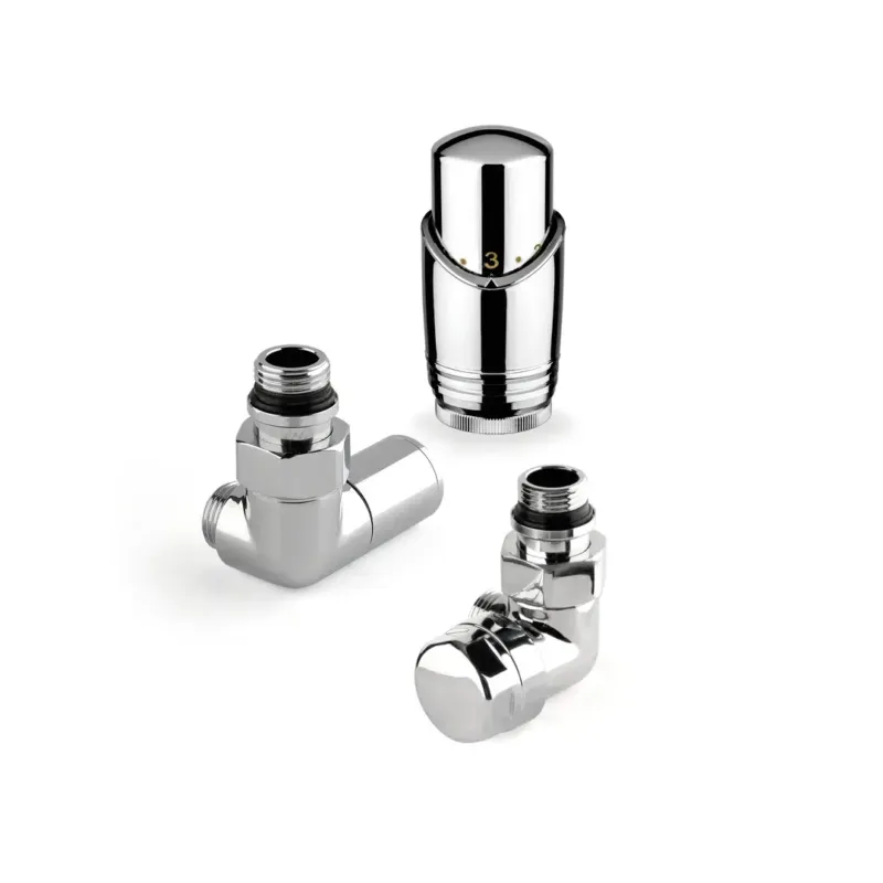 Actieprijs Plieger Valvola design radiator aansluitset dubbel haaks chroom