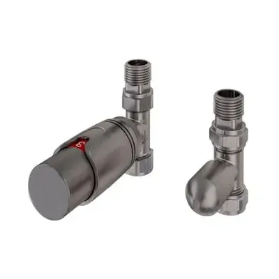 Goedkoop Eastbrook Valve radiator aansluitset recht met thermostaat gunmetal