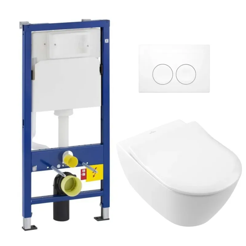 Direct Verzonden Geberit UP100 toiletset met Villeroy & Boch Subway 2.0 randloos toilet met softclose zitting