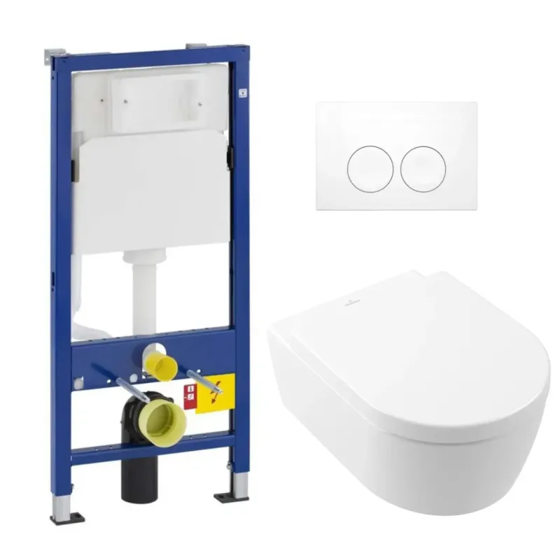 Geberit UP100 toiletset met Villeroy & Boch Avento randloos toilet met softclose zitting Nu Kopen