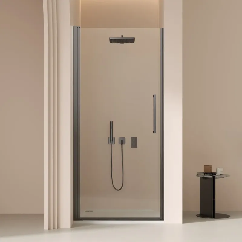 Beperkt Aanbod Saniclear Clearline douchedeur 90cm verouderd ijzer - gunmetal