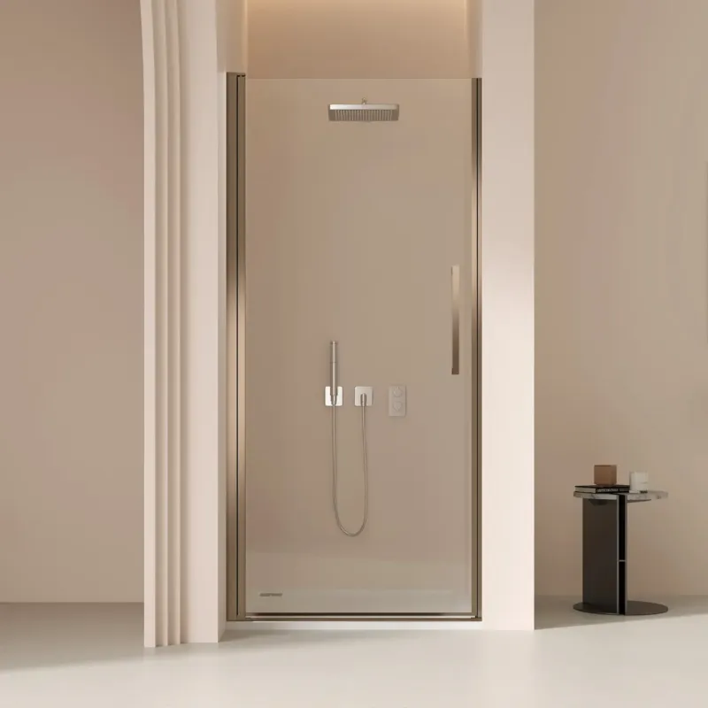 Dagaanbieding Saniclear Clearline douchedeur 100cm verouderd messing