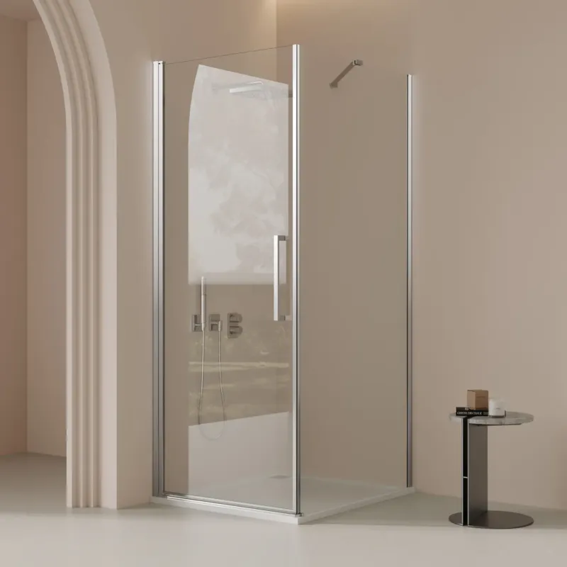 Veilige Betaling Saniclear Clearline douchecabine 90x90cm chroom